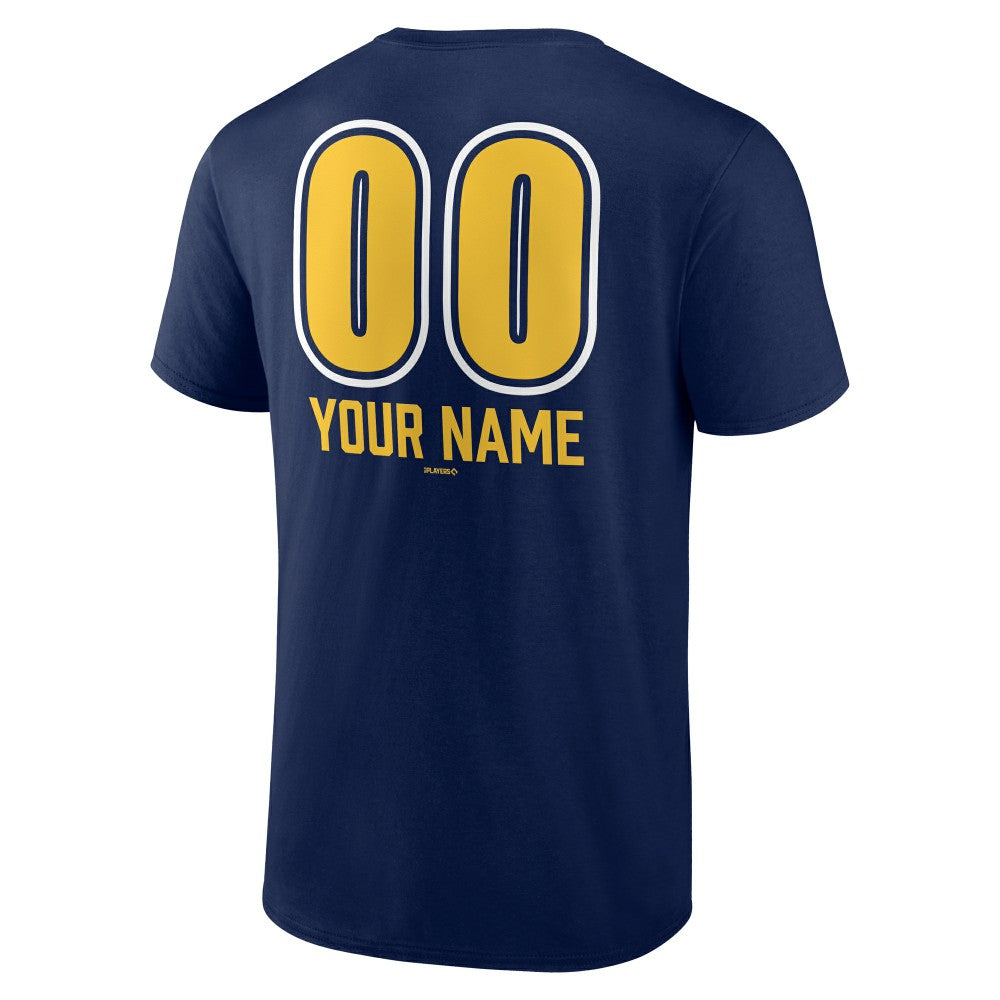 Milwaukee Brewers Personalized Name & Number Fastball T-Shirt | MLB Near me