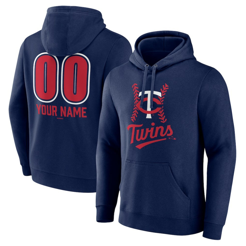 Minnesota Twins Personalized Name & Number Fastball Pullover Hoodie | MLB Discount