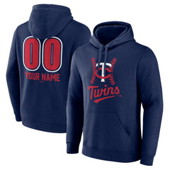 Minnesota Twins Personalized Name & Number Fastball Pullover Hoodie | MLB Discount