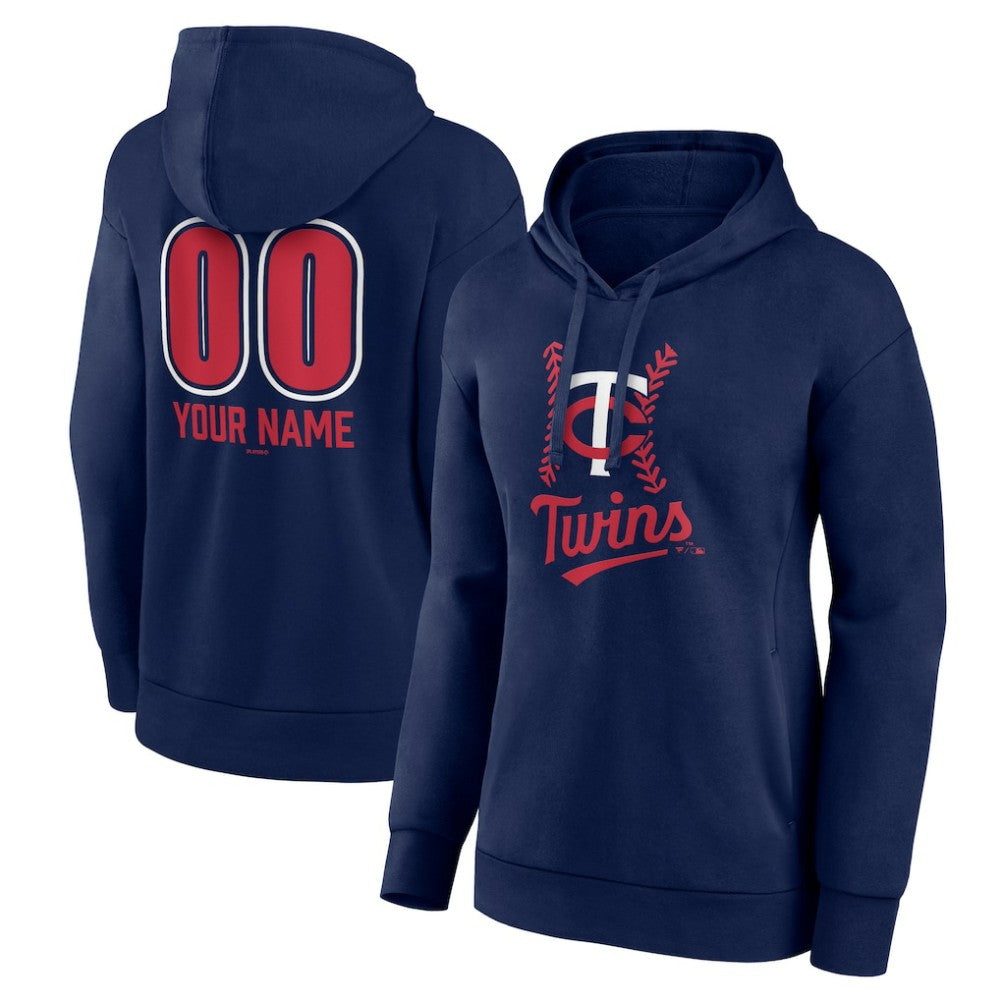 Minnesota Twins Women's Personalized Name & Number Fastball Pullover Hoodie | MLB US