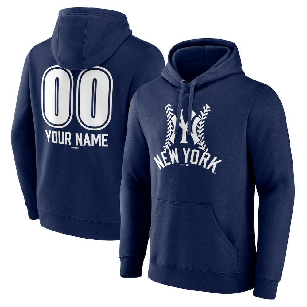New York Yankees Personalized Name & Number Fastball Pullover Hoodie | MLB For sale