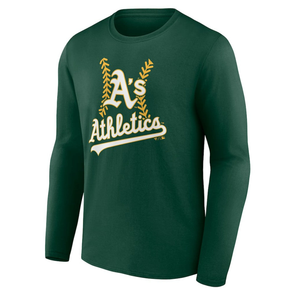 Athletics Personalized Name & Number Fastball Long Sleeve T-Shirt | MLB For sale