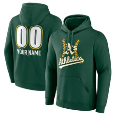 Athletics Personalized Name & Number Fastball Pullover Hoodie | MLB Shop