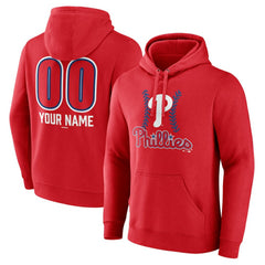 Philadelphia Phillies Personalized Name & Number Fastball Pullover Hoodie | MLB Near me