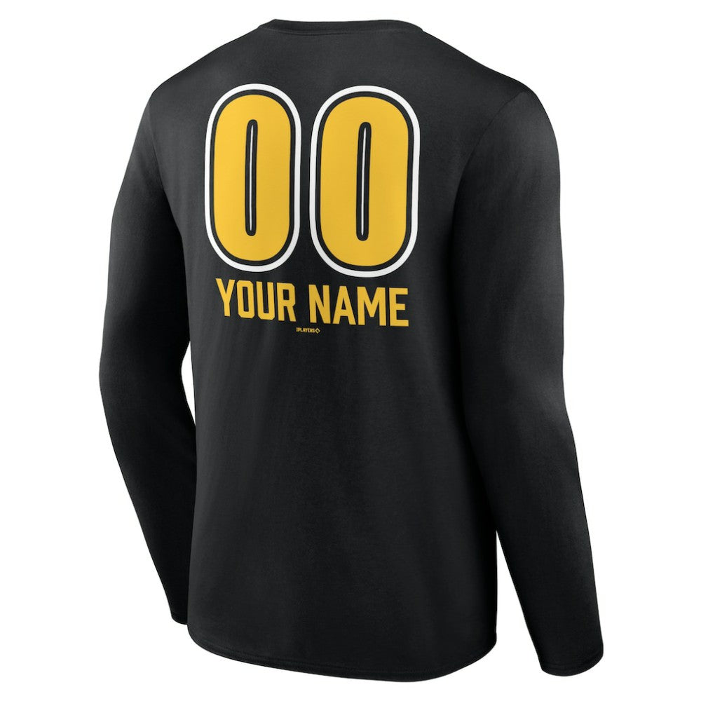 Pittsburgh Pirates Personalized Name & Number Fastball Long Sleeve T-Shirt | MLB Shop