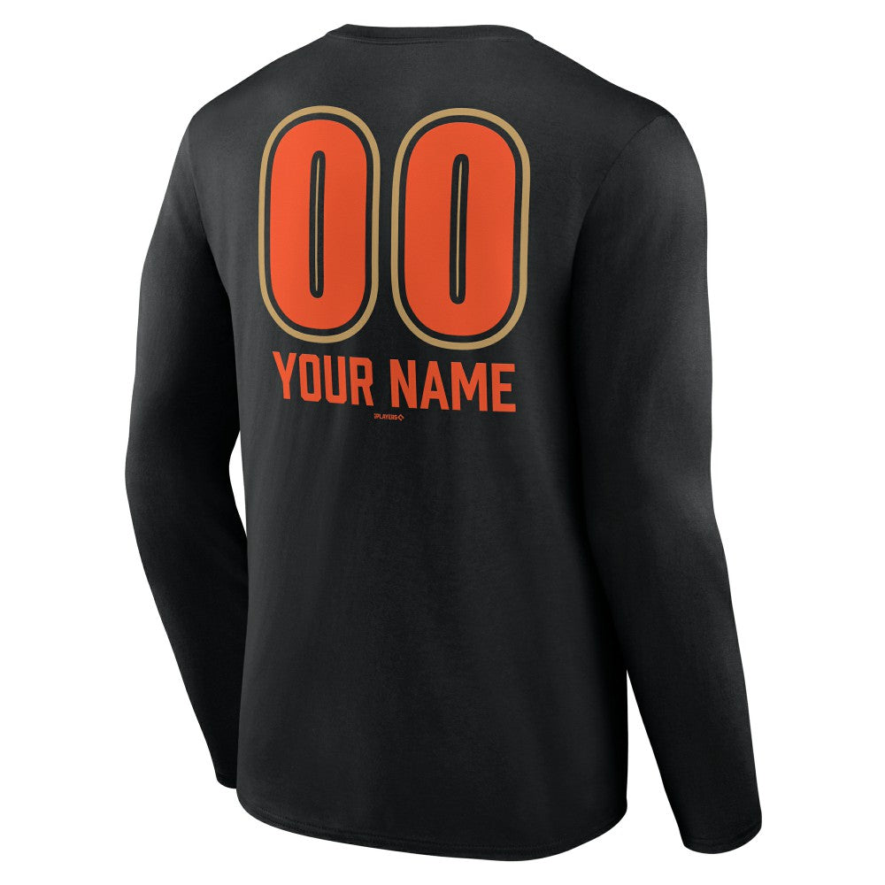 San Francisco Giants Personalized Name & Number Fastball Long Sleeve T-Shirt | MLB On Sale