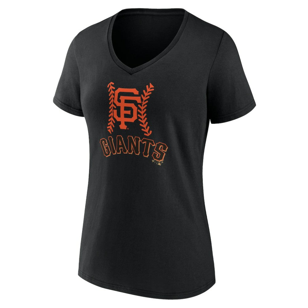 San Francisco Giants Women's Personalized Name & Number Fastball V-Neck T-Shirt | MLB US