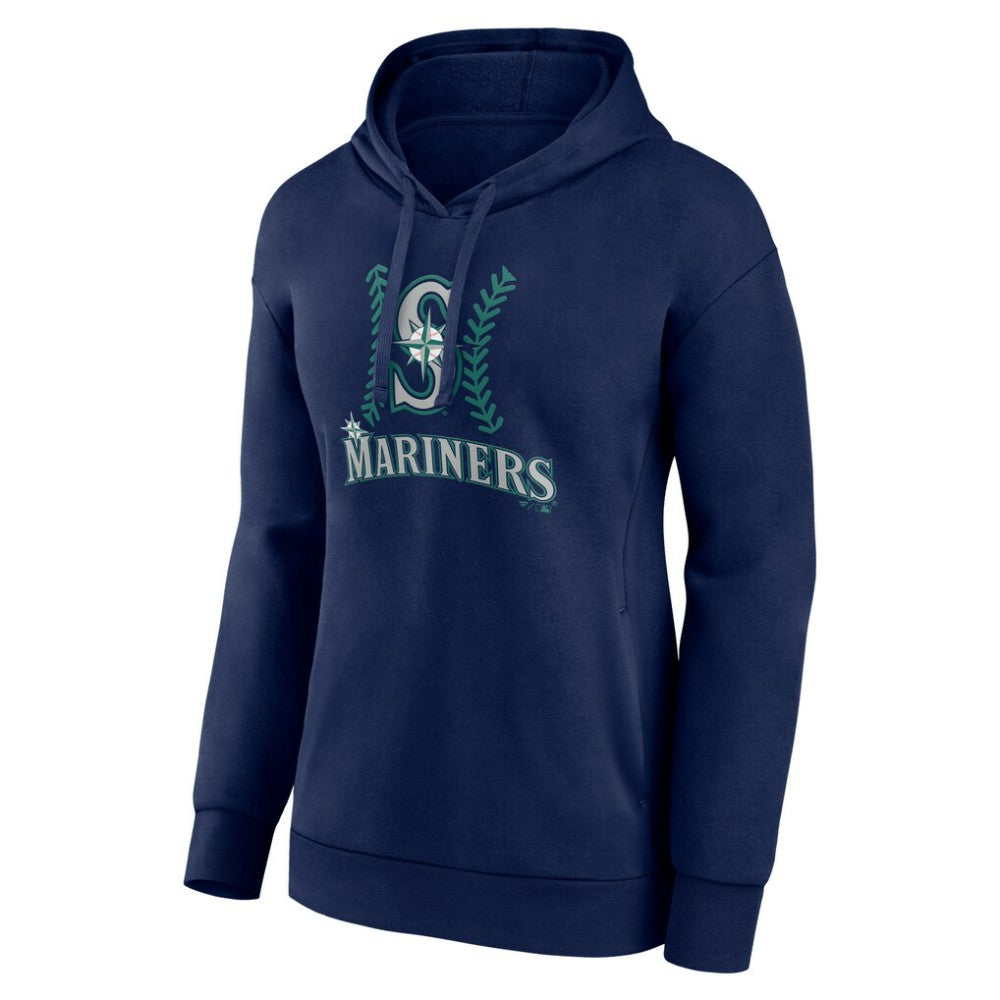 Seattle Mariners Women's Personalized Name & Number Fastball Pullover Hoodie | MLB Discount