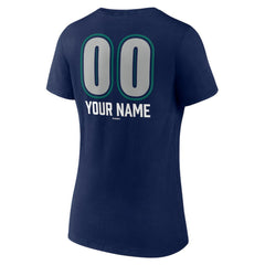 Seattle Mariners Women's Personalized Name & Number Fastball V-Neck T-Shirt | MLB US
