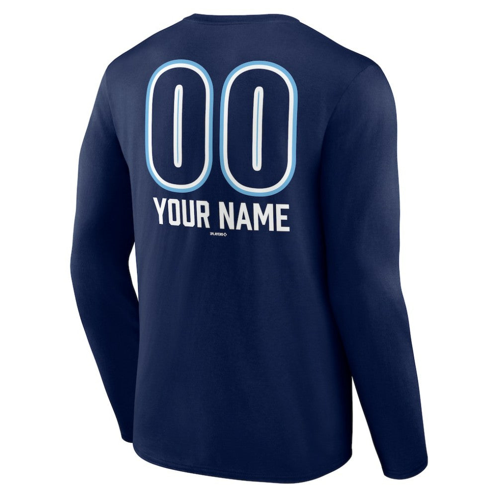 Tampa Bay Rays Personalized Name & Number Fastball Long Sleeve T-Shirt | MLB For sale