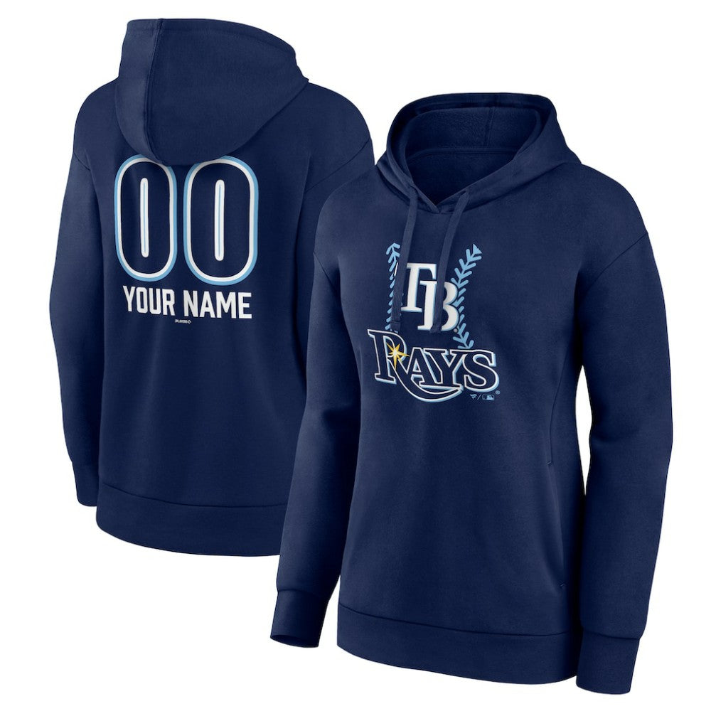 Tampa Bay Rays Women's Personalized Name & Number Fastball Pullover Hoodie | MLB New