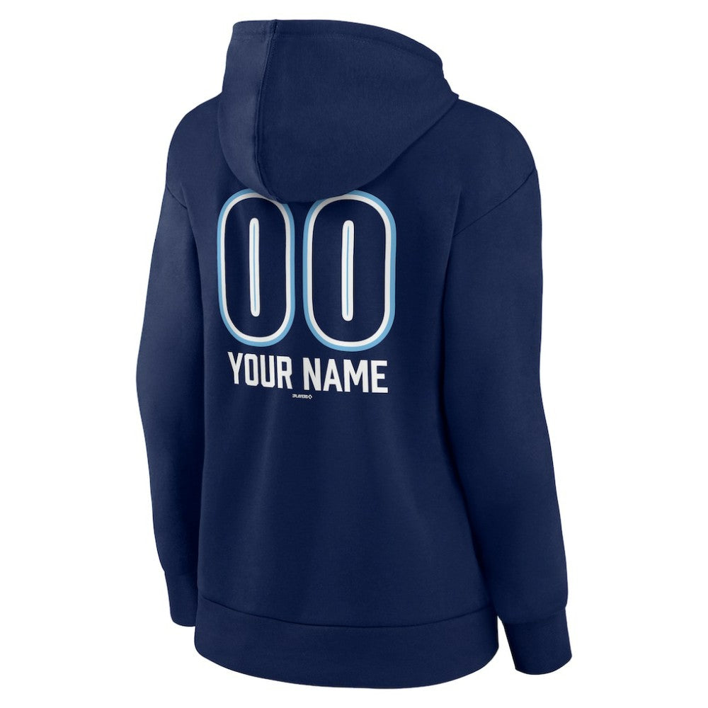 Tampa Bay Rays Women's Personalized Name & Number Fastball Pullover Hoodie | MLB New