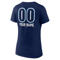 Tampa Bay Rays Women's Personalized Name & Number Fastball V-Neck T-Shirt | MLB Online