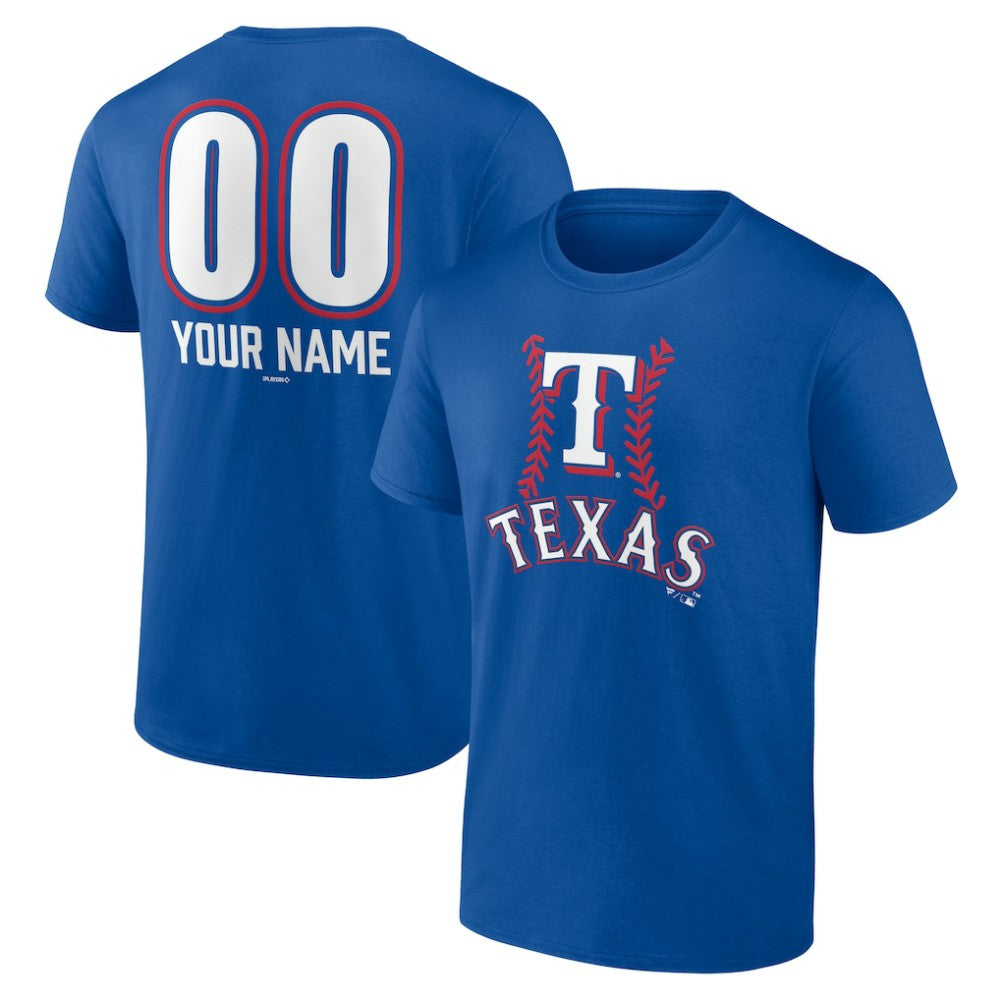 Texas Rangers Personalized Name & Number Fastball T-Shirt | MLB On Sale