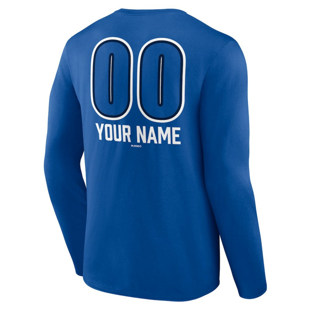 Toronto Blue Jays Personalized Name & Number Fastball Long Sleeve T-Shirt | MLB Near me