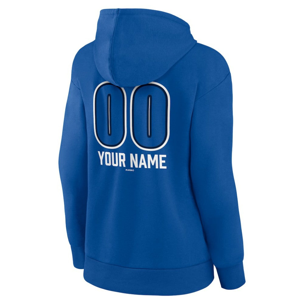 Toronto Blue Jays Women's Personalized Name & Number Fastball Pullover Hoodie | MLB US