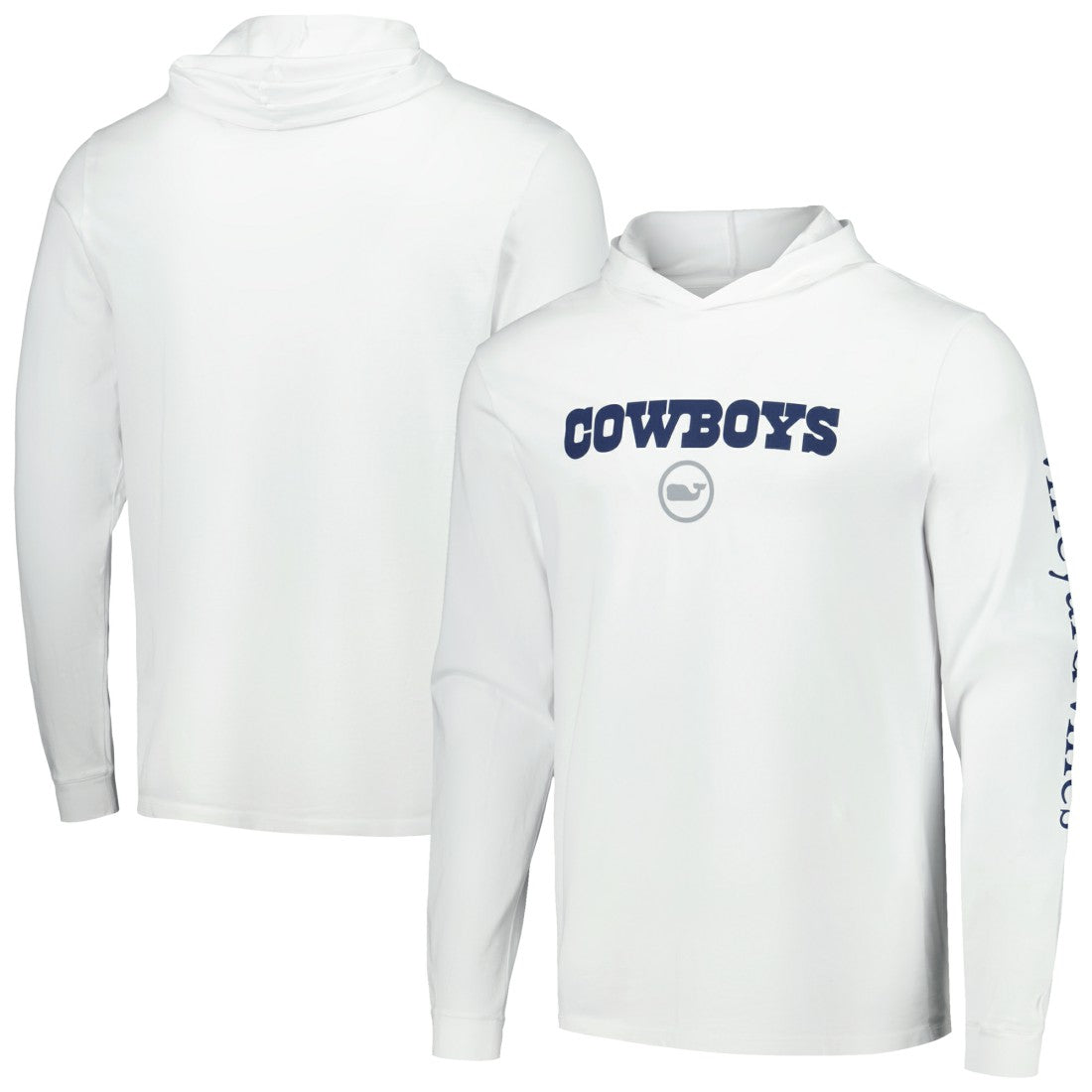 Dallas Cowboys  Vineyard Vines Whale Dot Hoodie Long Sleeve T-Shirt