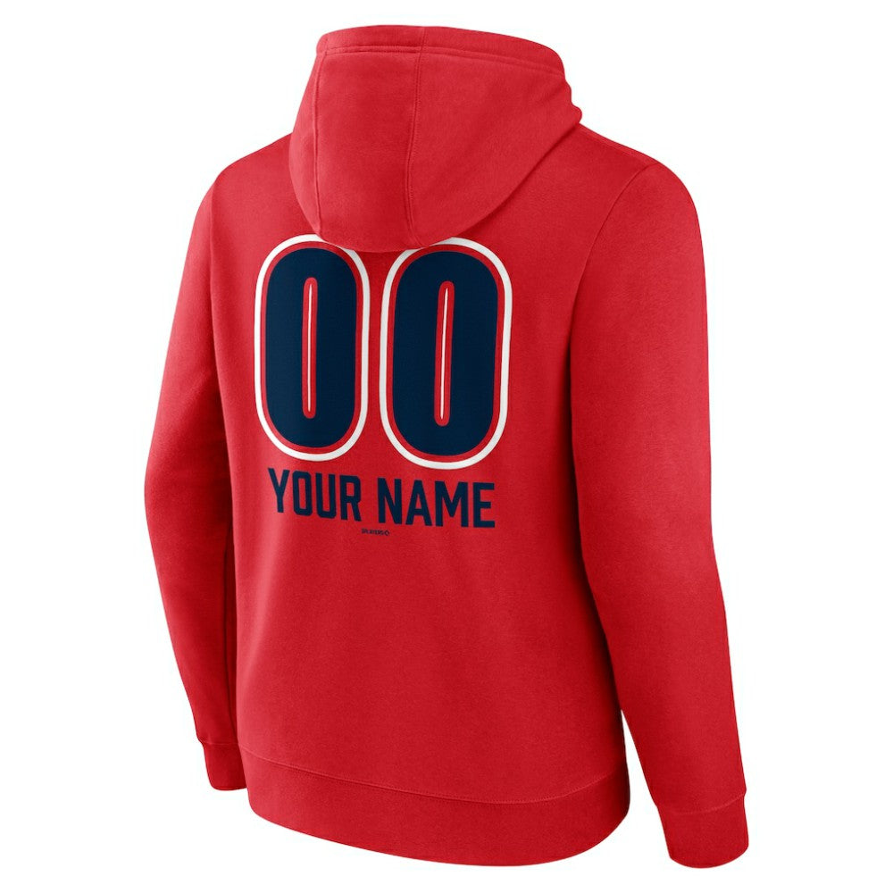 Atlanta Braves Personalized Name & Number Fastball Pullover Hoodie | MLB Shop