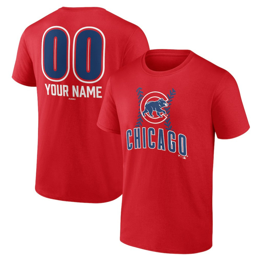 Chicago Cubs Personalized Name & Number Fastball T-Shirt | MLB US