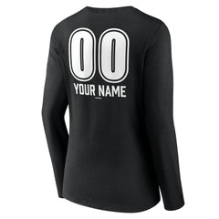 Los Angeles Dodgers Women's Personalized Name & Number Fastball Long Sleeve V-Neck T-Shirt | MLB Online