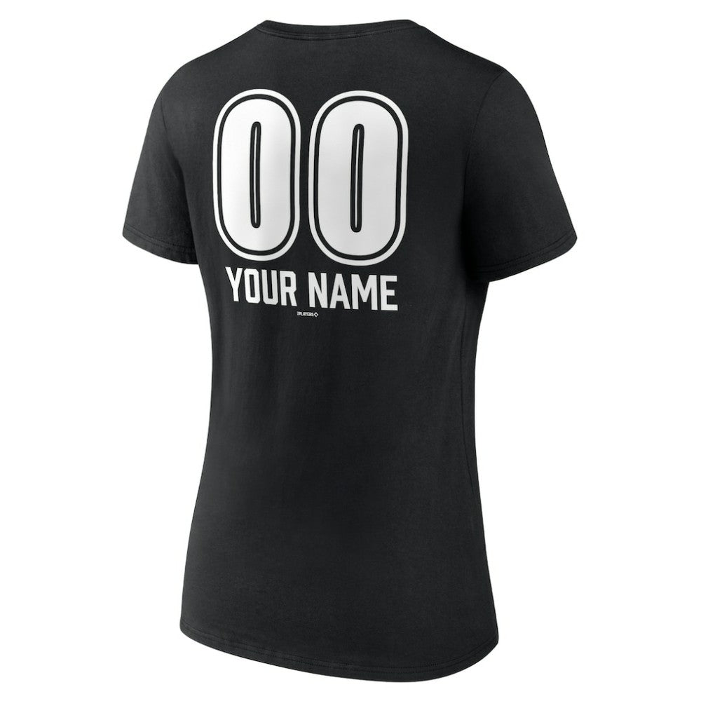 Los Angeles Dodgers Women's Personalized Name & Number Fastball V-Neck T-Shirt | MLB Sale