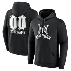 New York Yankees Personalized Name & Number Fastball Pullover Hoodie | MLB US