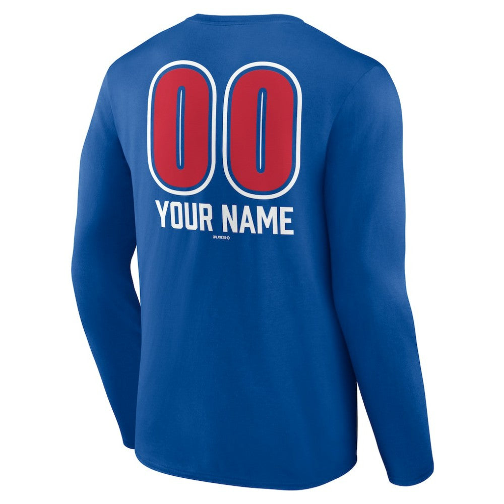 Philadelphia Phillies Personalized Name & Number Fastball Long Sleeve T-Shirt | MLB Discount