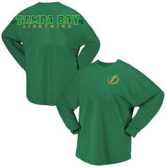 Tampa Bay Lightning Fanatics Women's St. Patrick's Day Spirit Jersey T-Shirt Discount