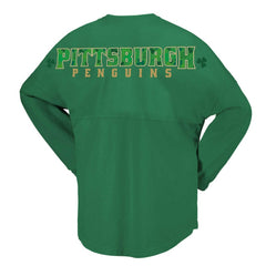 Pittsburgh Penguins Fanatics Women's St. Patrick's Day Spirit Jersey T-Shirt For Sale