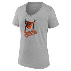 Baltimore Orioles Women's Personalized Name & Number Fastball V-Neck T-Shirt | MLB Sale
