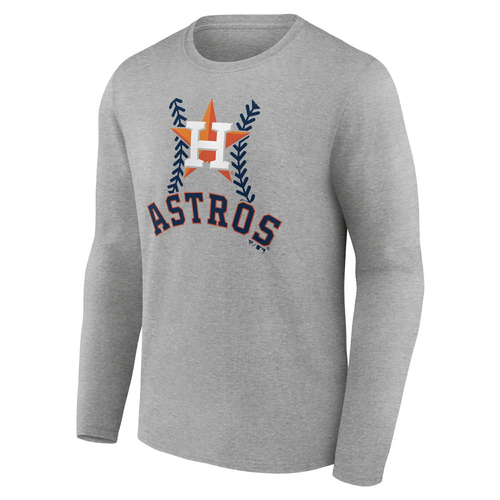 Houston Astros Personalized Name & Number Fastball Long Sleeve T-Shirt | MLB On Sale