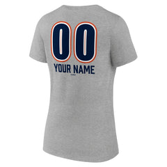Houston Astros Women's Personalized Name & Number Fastball V-Neck T-Shirt | MLB Shop