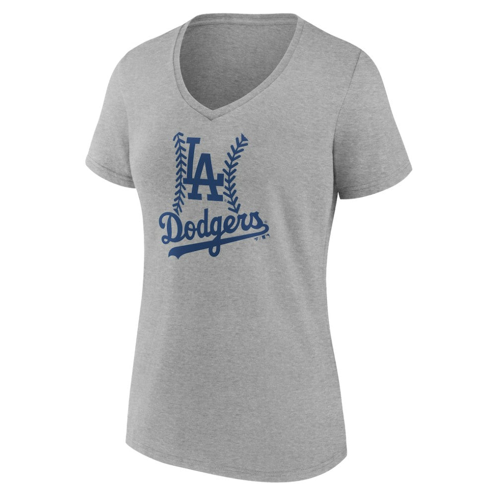 Los Angeles Dodgers Women's Personalized Name & Number Fastball V-Neck T-Shirt | MLB Shop
