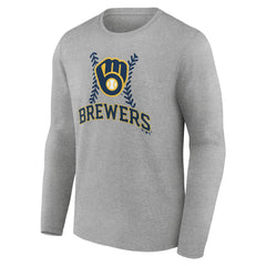 Milwaukee Brewers Personalized Name & Number Fastball Long Sleeve T-Shirt | MLB For sale