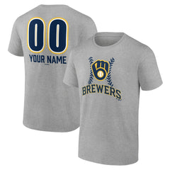 Milwaukee Brewers Personalized Name & Number Fastball T-Shirt | MLB Near me