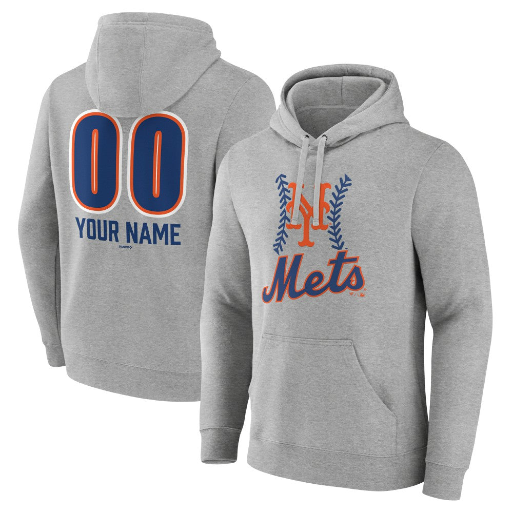 New York Mets Personalized Name & Number Fastball Pullover Hoodie | MLB On Sale