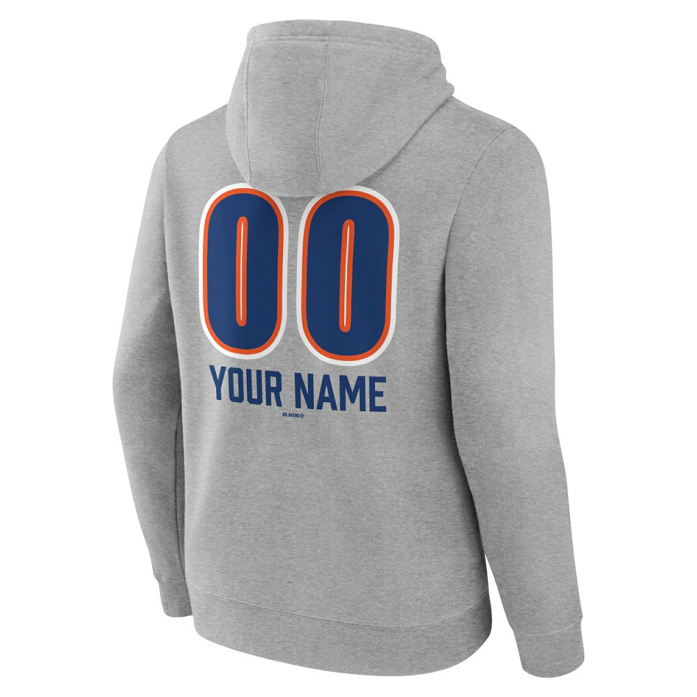 New York Mets Personalized Name & Number Fastball Pullover Hoodie | MLB On Sale