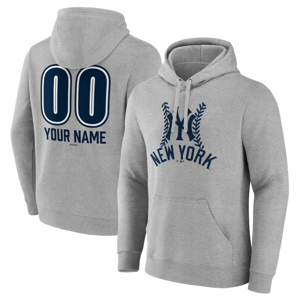 New York Yankees Personalized Name & Number Fastball Pullover Hoodie | MLB Outlet