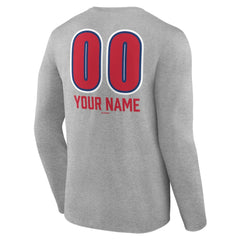 Philadelphia Phillies Personalized Name & Number Fastball Long Sleeve T-Shirt | MLB New