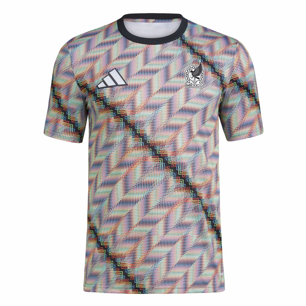 Mexico National Team 2024 Hispanic Heritage Pre-Match Top Black - Adidas
