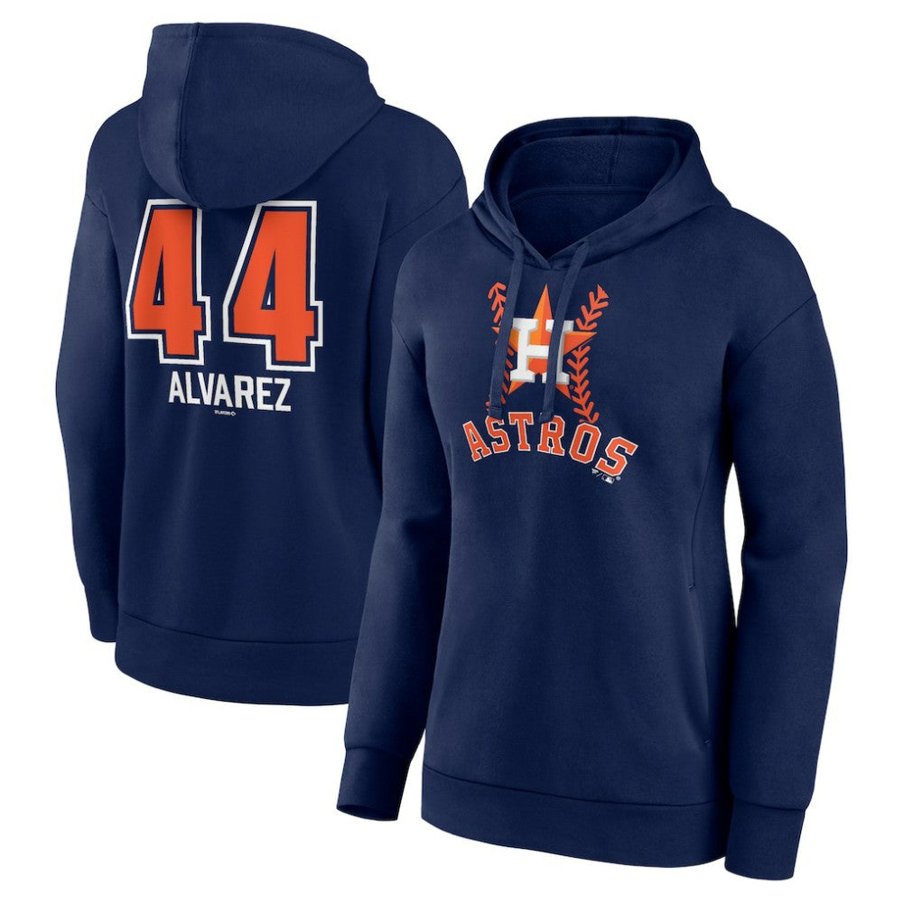 Yordan Alvarez Houston Astros Women's Fastball Player Name & Number Pullover Hoodie | MLB For sale