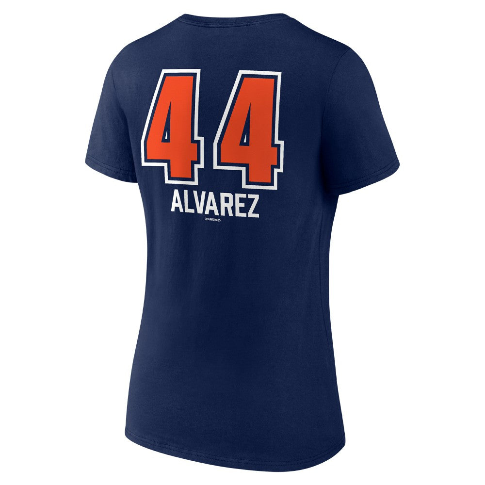 Yordan Alvarez Houston Astros Women's Fastball Player Name & Number V-Neck T-Shirt | MLB Outlet
