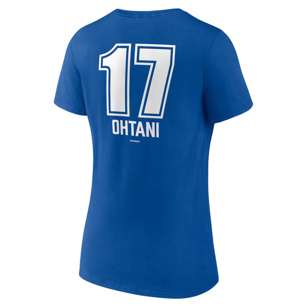 Shohei Ohtani Los Angeles Dodgers Women's Fastball Player Name & Number V-Neck T-Shirt | MLB US