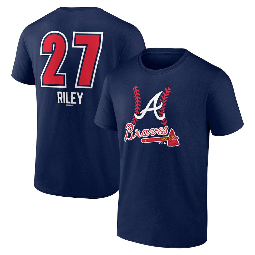 Austin Riley Atlanta Braves Fastball Player Name & Number T-Shirt | MLB For sale