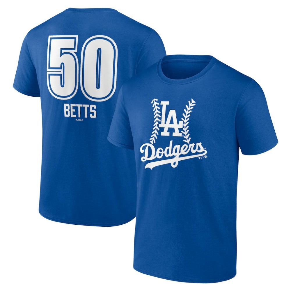 Mookie Betts Los Angeles Dodgers Fastball Player Name & Number T-Shirt | MLB Discount