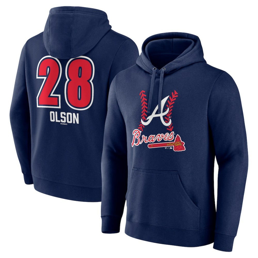 Matt Olson Atlanta Braves Fastball Player Name & Number Pullover Hoodie | MLB Shop