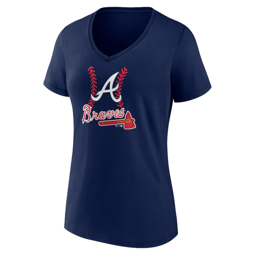 Matt Olson Atlanta Braves Women's Fastball Player Name & Number V-Neck T-Shirt | MLB For sale