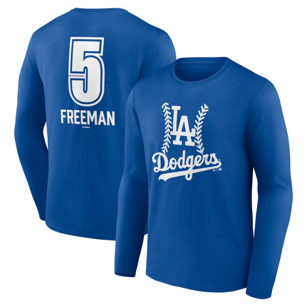 Freddie Freeman Los Angeles Dodgers Fastball Player Name & Number Long Sleeve T-Shirt | MLB US