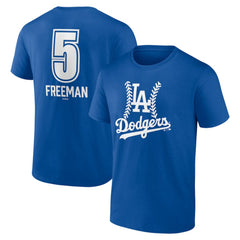 Freddie Freeman Los Angeles Dodgers Fastball Player Name & Number T-Shirt | MLB On Sale