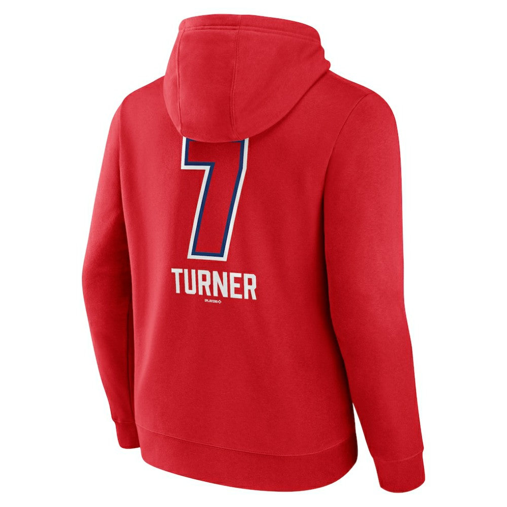 Trea Turner Philadelphia Phillies Fastball Player Name & Number Pullover Hoodie | MLB Outlet